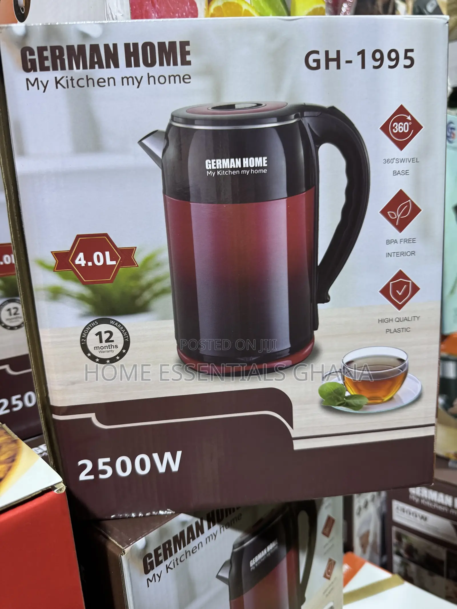 Hoffman 4 Liters Electric Kettle – Fast Heating Large Capacity