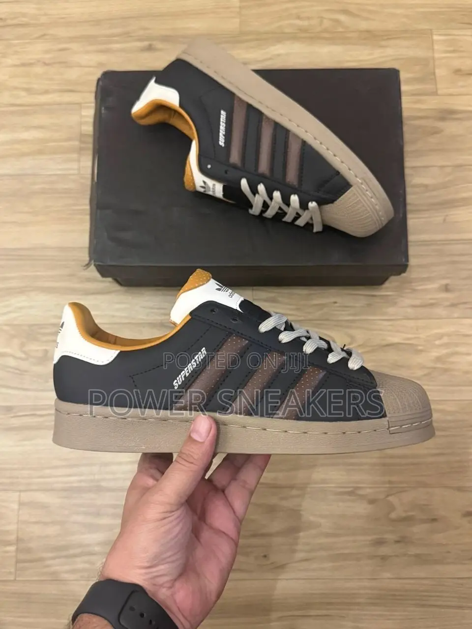 Adidas Original Super Star Ii Black/Brown