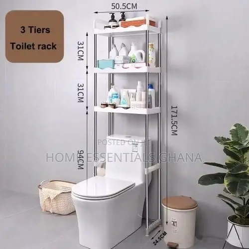 Over-the-Toilet Stainless Steel Rack