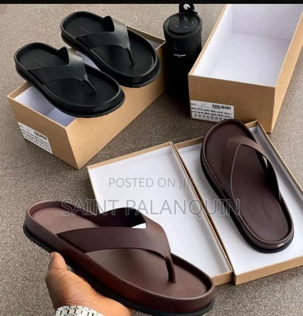 Minimalist Thick-Soled Thong Sandals in a Variety of Neutral Colors