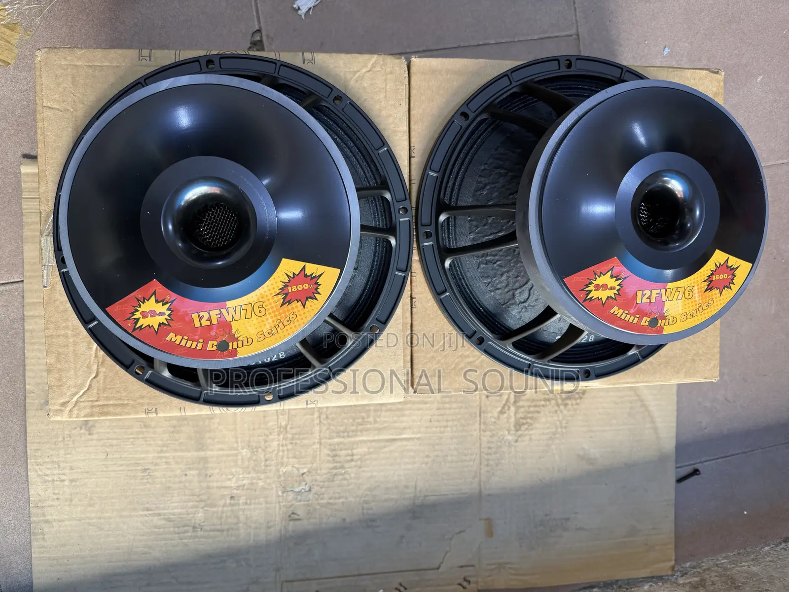 Jac 12-Inch 1800W Line Array Bomb Series Naked Speakers