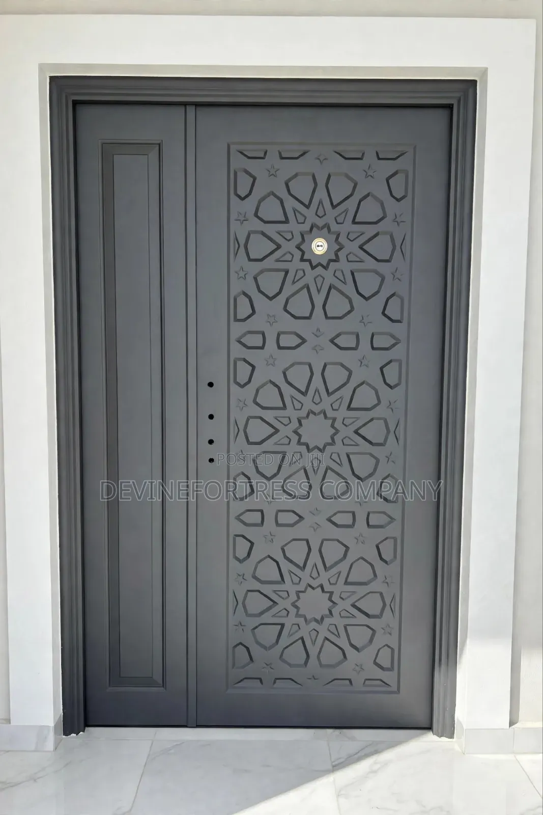 Ced Security Door S //Black With Handle Available in DFF Colours