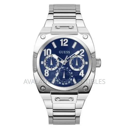 Guess Prodigy Multifunctional Gents Silver Tone Watch 42mm Case Size