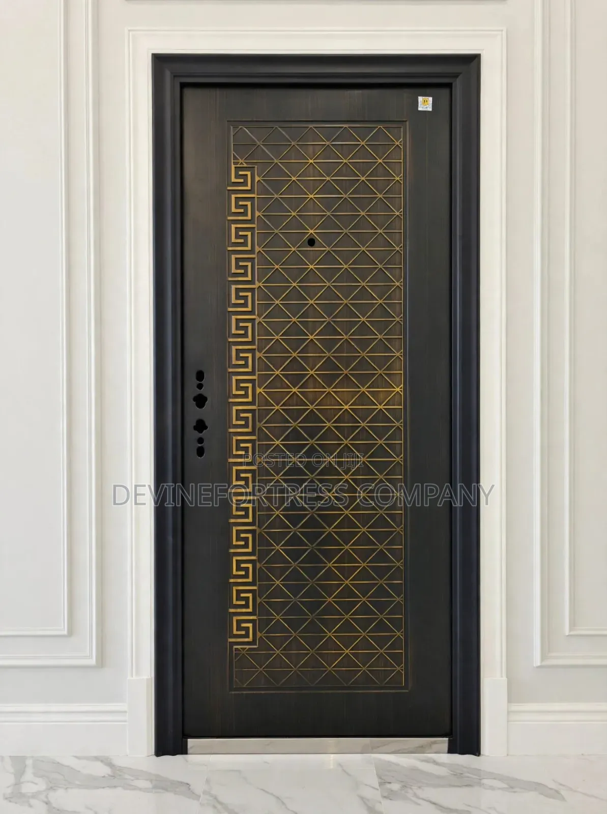High Quality Anti Rust Security Single Doors Golden Available