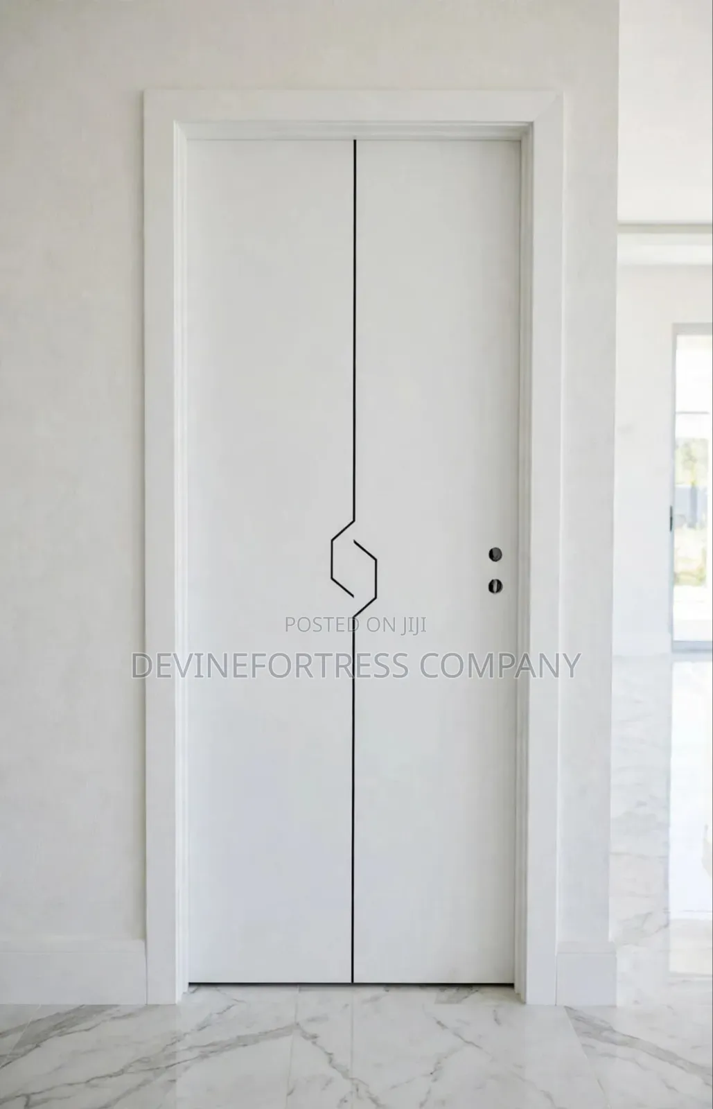 Strong and Quality Bedroom PVC Door White Available