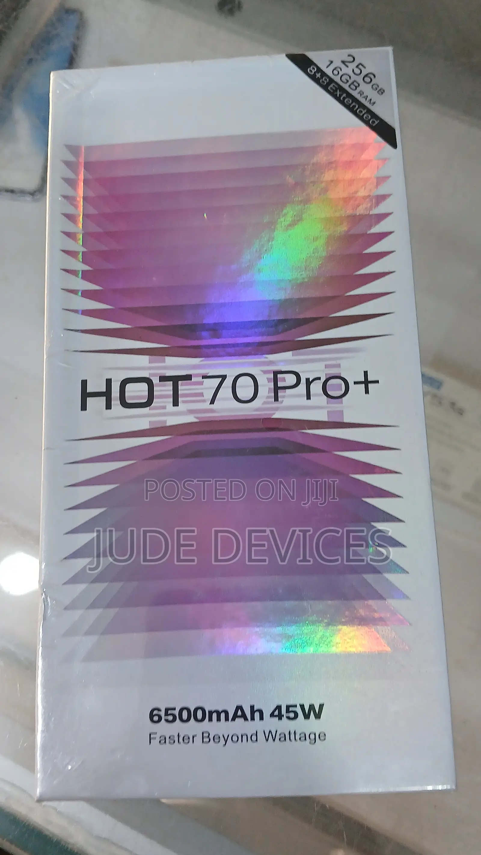 New Infinix Hot 70 Pro 5G+ 256 GB Black