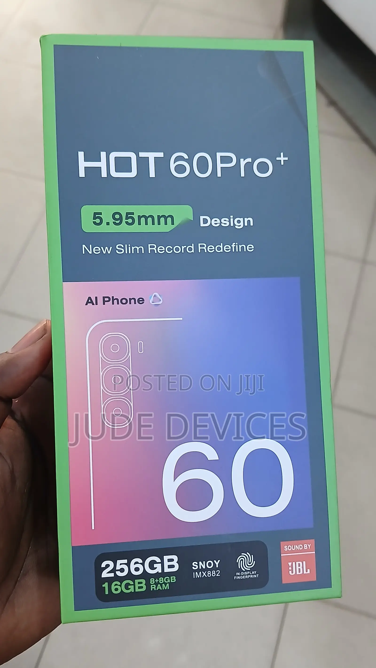 New Infinix Hot 60 Pro+ 256 GB Graphite