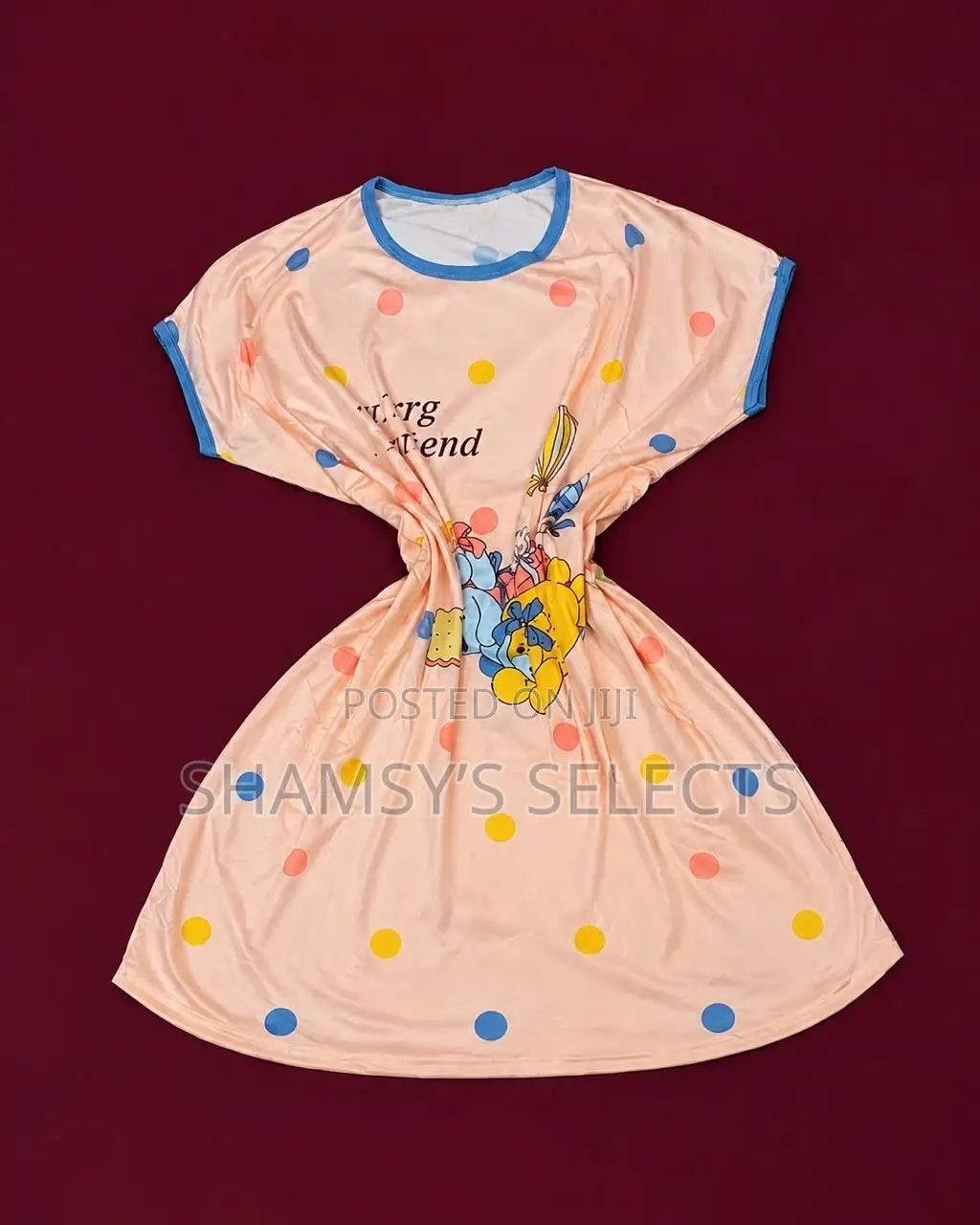Ladies Polycotton Nightdress: Knee-Length Sleepwear