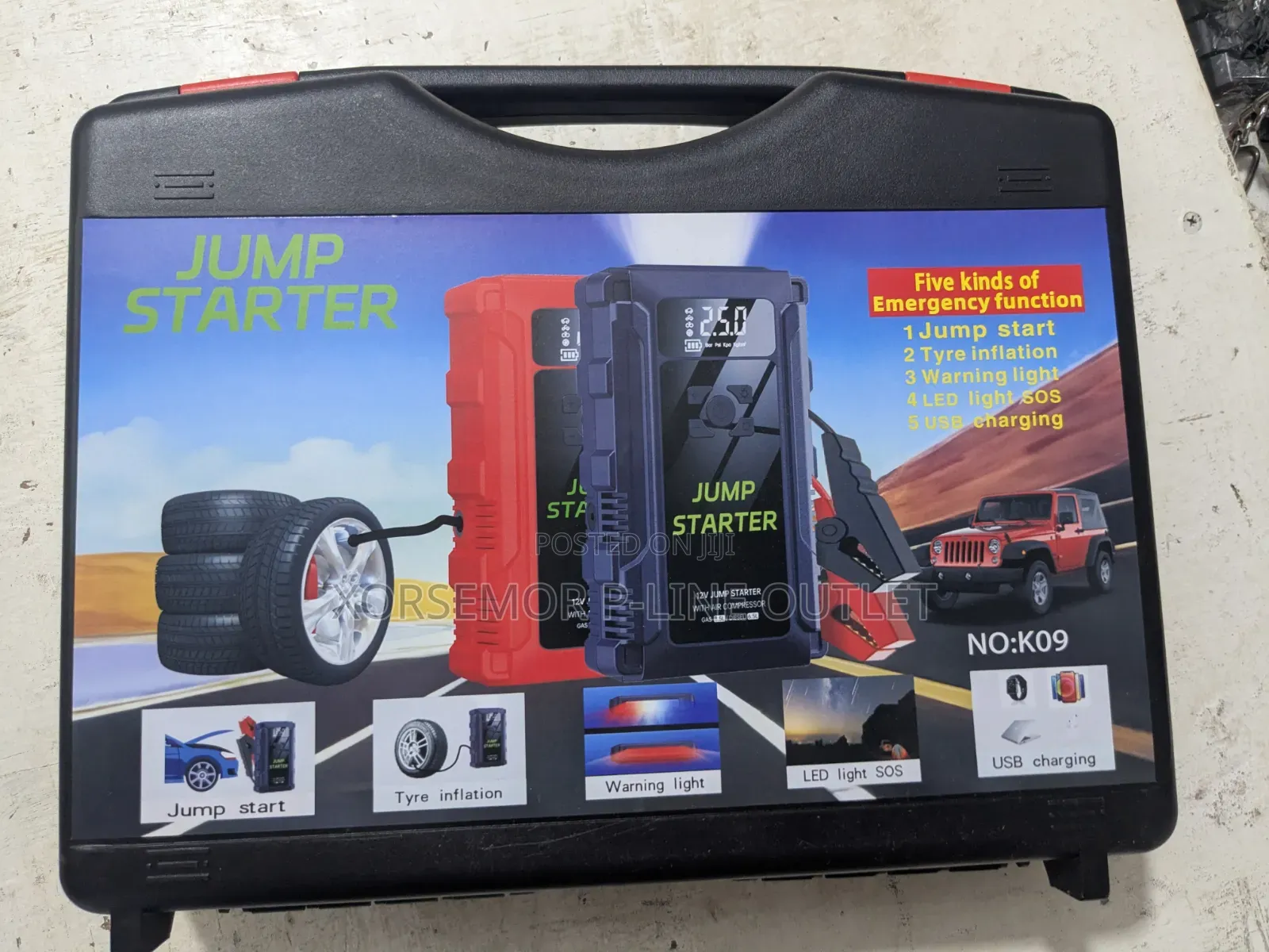 NO:KO9 JUMP STARTER Power Pack, Battery Booster Pack, Power Bank,