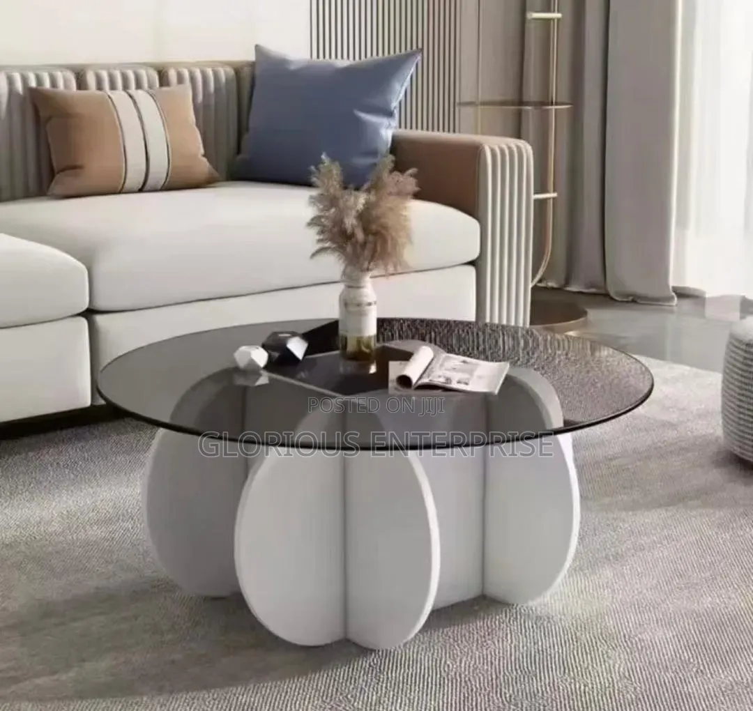Round White Center Table