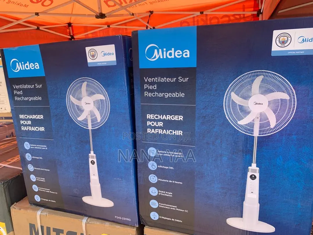 Midea Quality Rechargeable Standing Fan 18inch