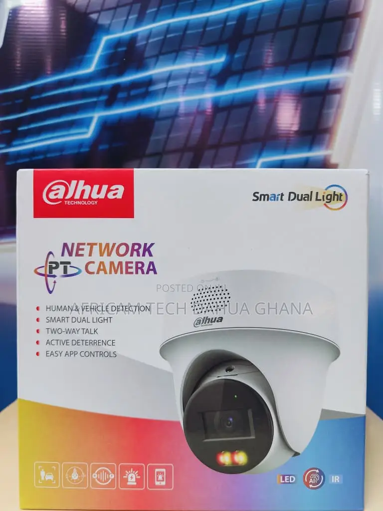 Dahua 4MP Two Way Talk Active Deterrence Dome PT Camera Ip