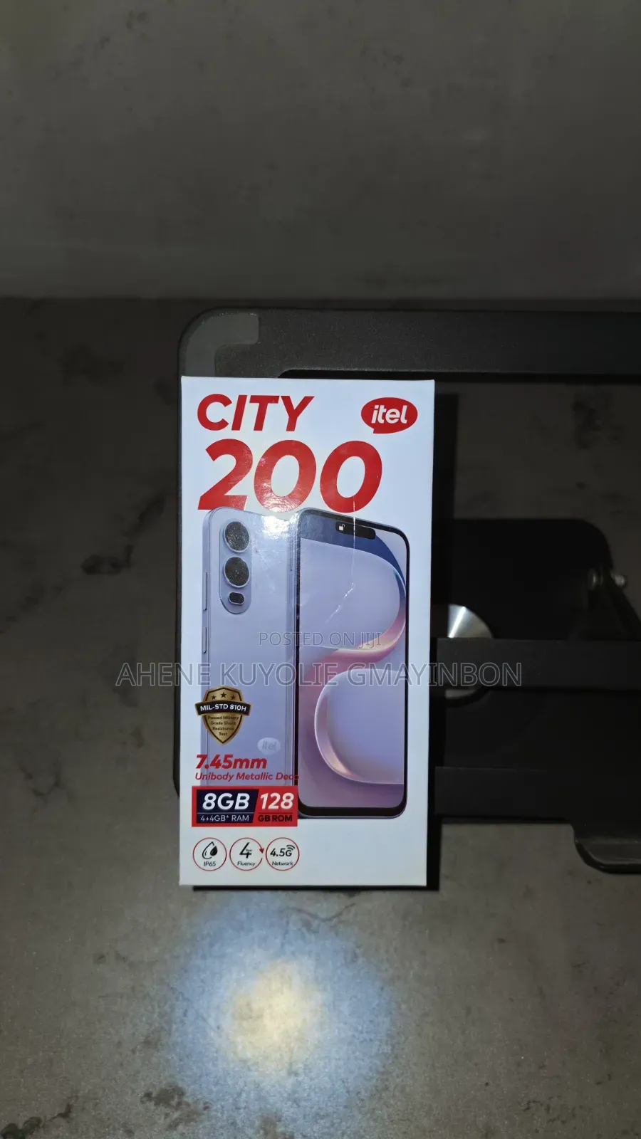 New Itel City 200 128 GB Black