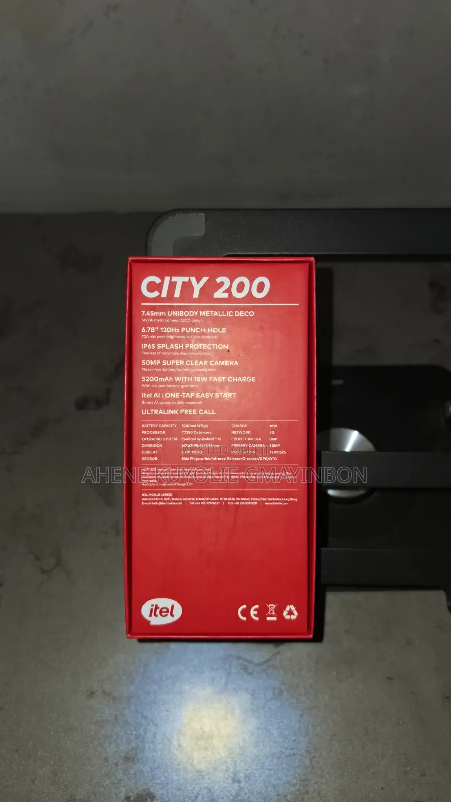 New Itel City 200 128 GB Black