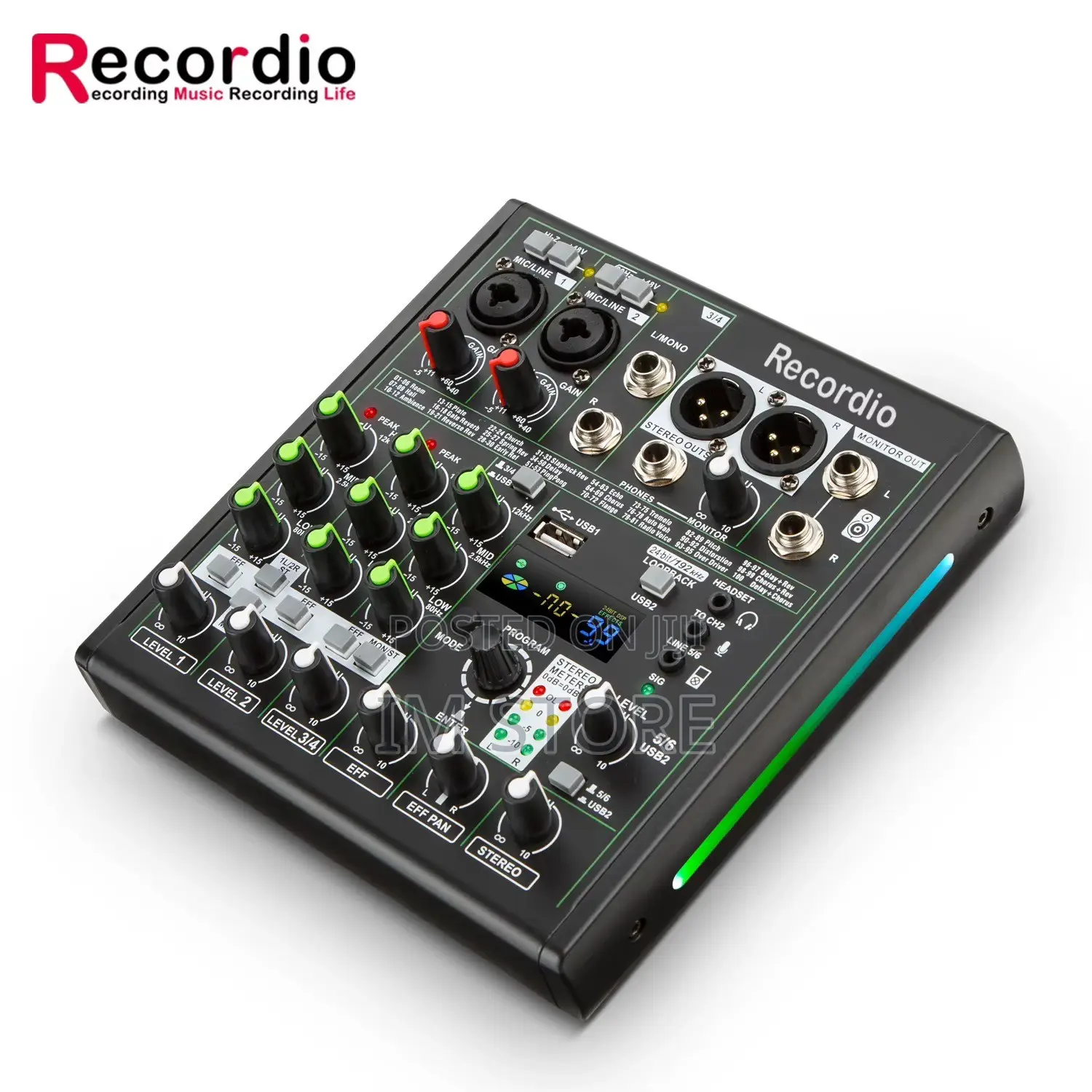 6 Chanel Sound Mixer for Live Streaming