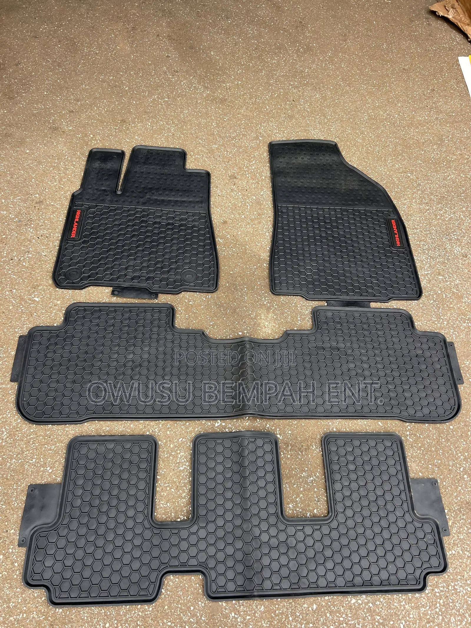 Toyota Highlander 2014-2019 Floor Mat 7 Seater