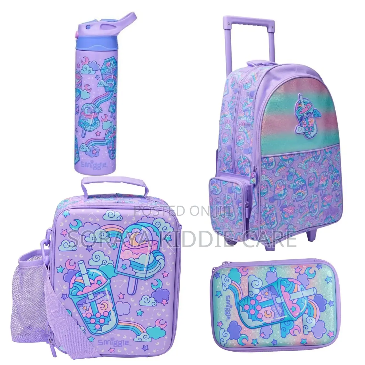 Original Smiggle Trolley School Bag for Kids