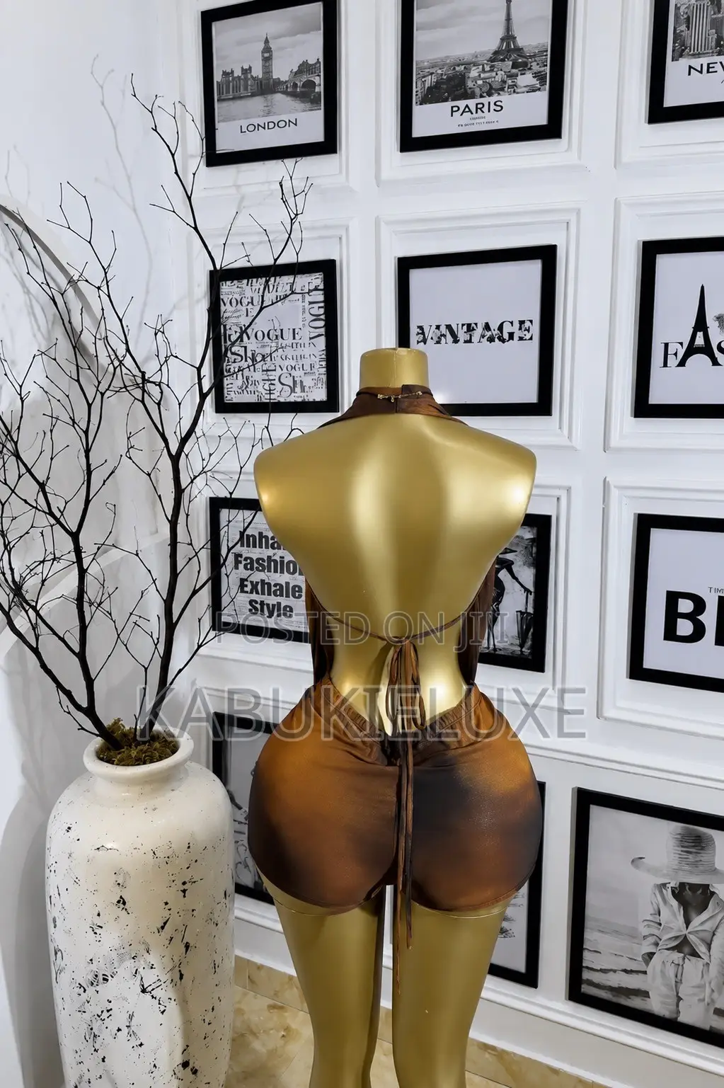 Luxury Bronze-Brown Two-Piece Set