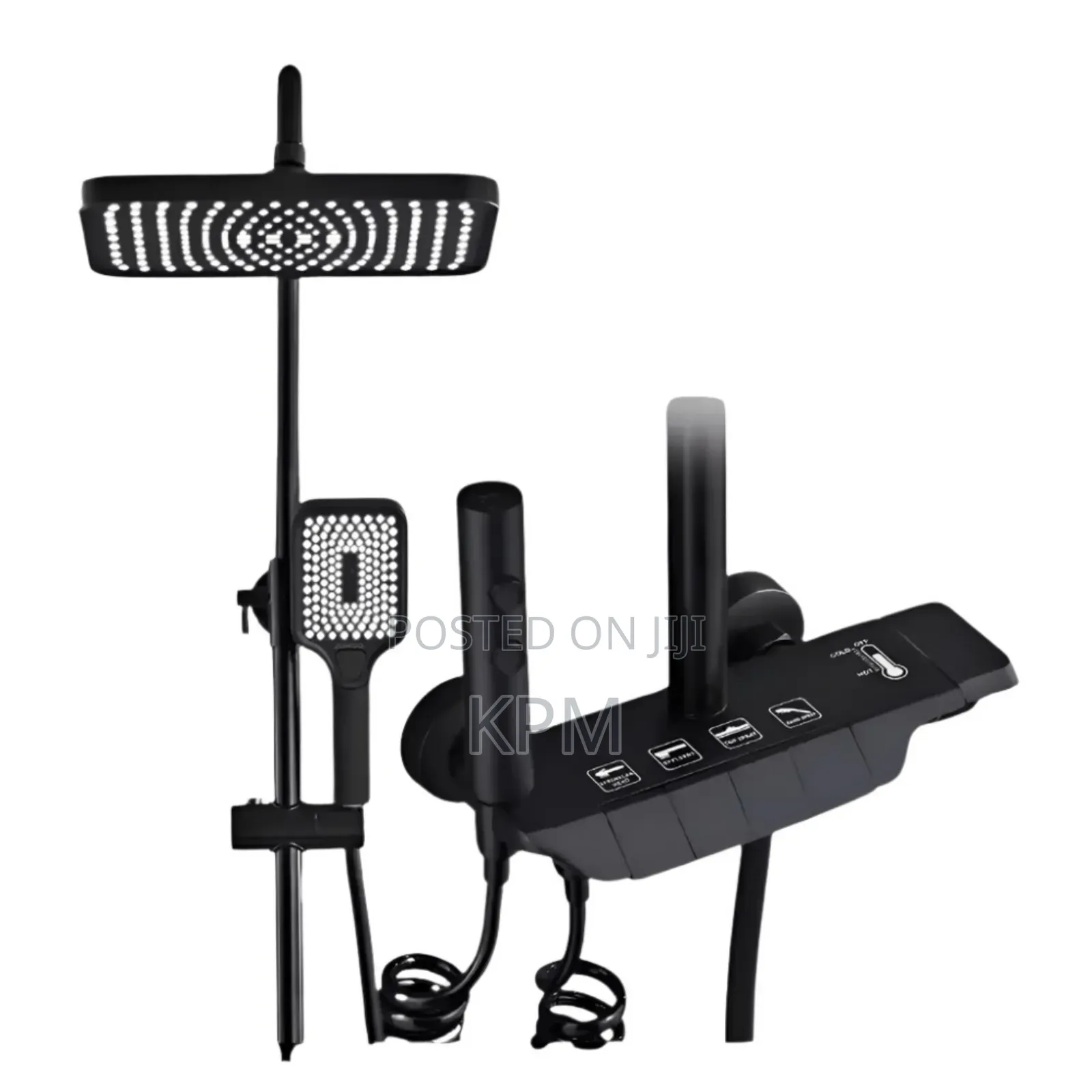 4 in 1 Piano Smart Pressure Shower Complete Set. Metal Board
