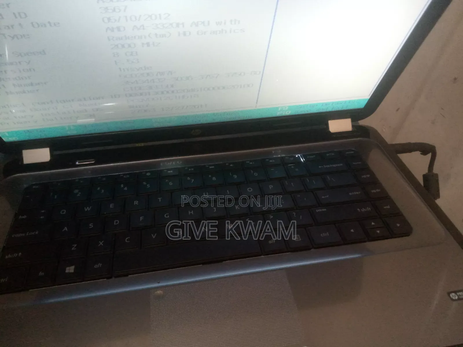 Laptop HP 8GB AMD HDD 500GB