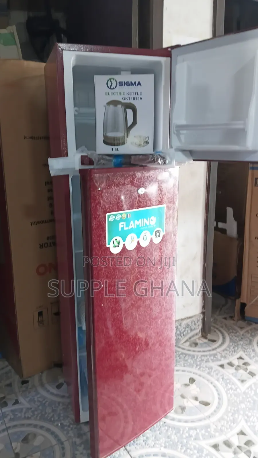 Great Deal Flamino Refrigerator and Free Kettle