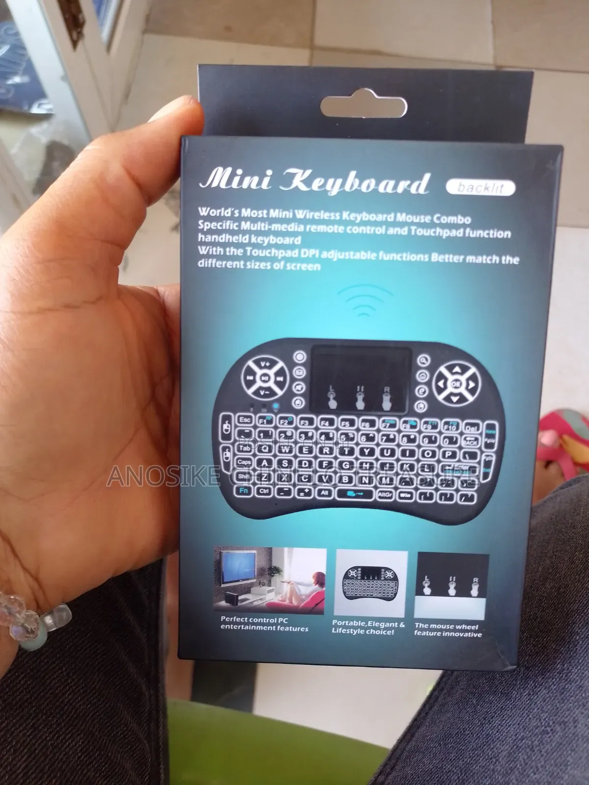 Mini Wireless Keyboard With Touchpad Backlight