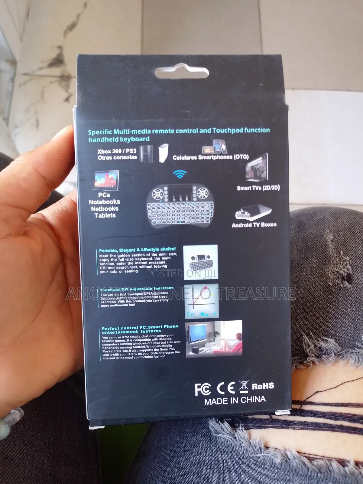 Mini Wireless Keyboard With Touchpad Backlight