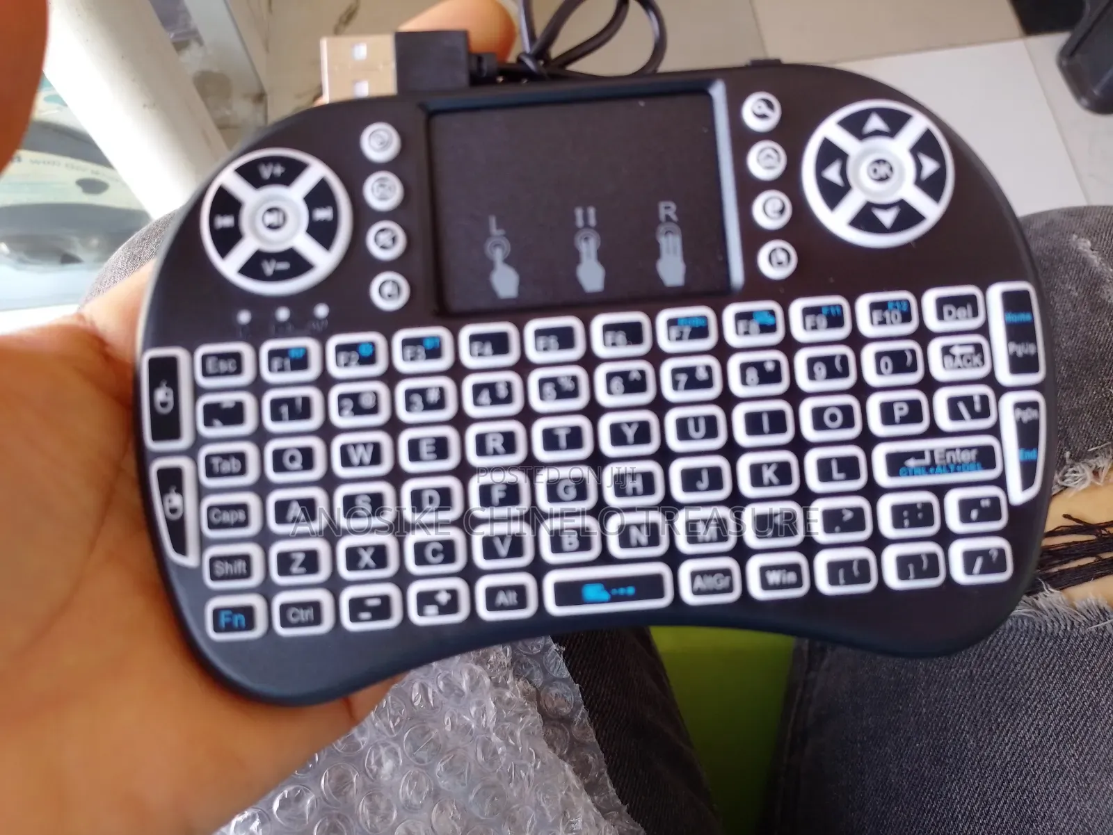Mini Wireless Keyboard With Touchpad Backlight