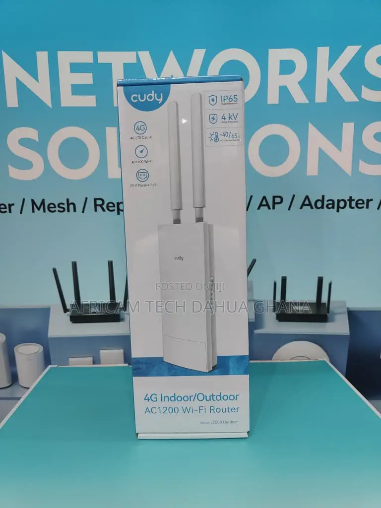 Cudy Indoor/Outdoor 4G AC1200 Wi-Fi RouterLT500 Outdoor 1.0