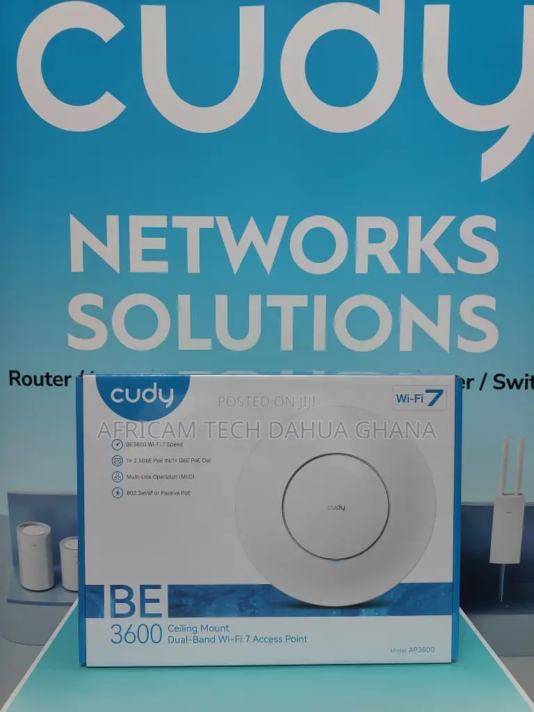 CUDY BE3600 2.5G Wi-Fi 7 Access Point Poe Injector Included