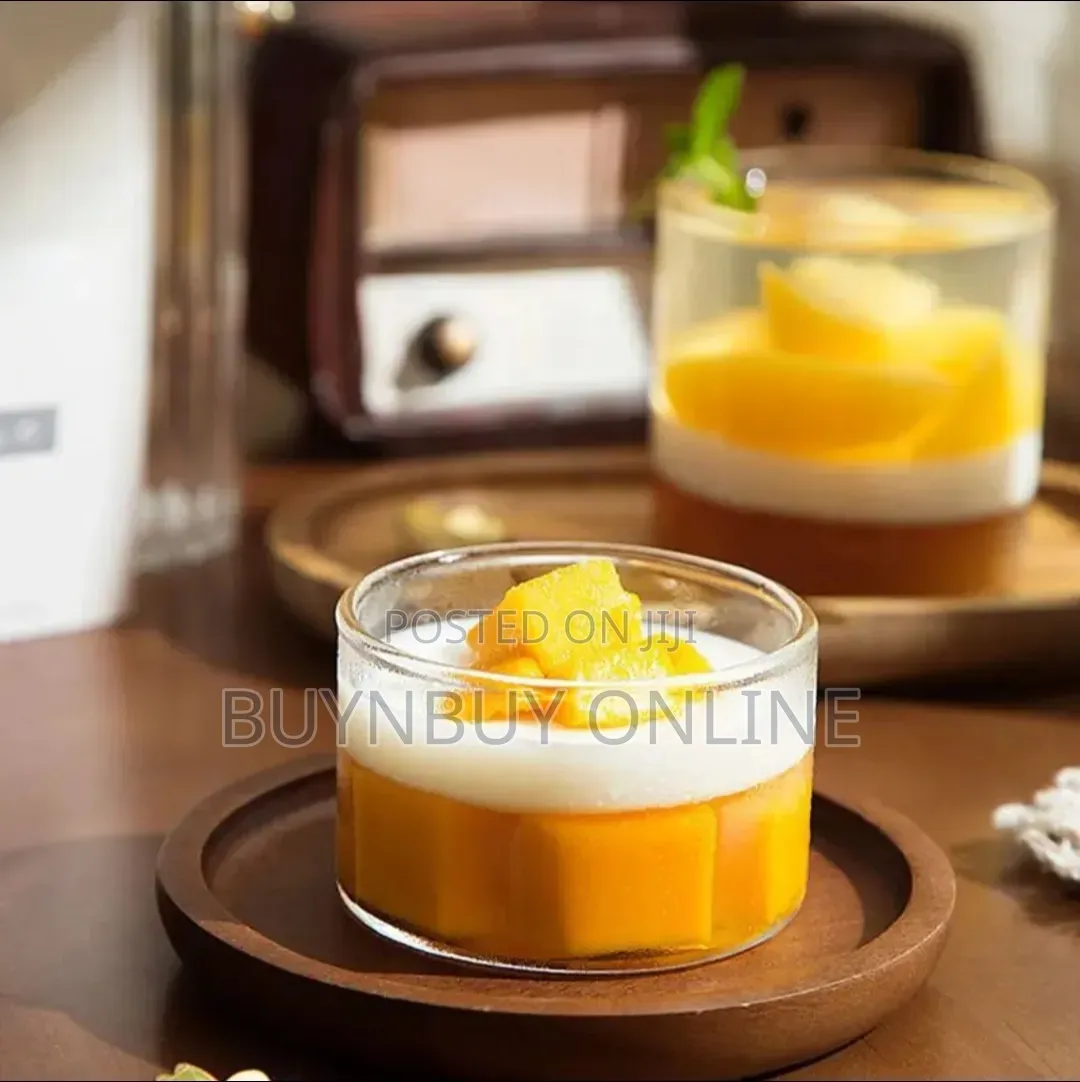 5 PCS Set of 190ml Dessert Ramekins Glass Bowls