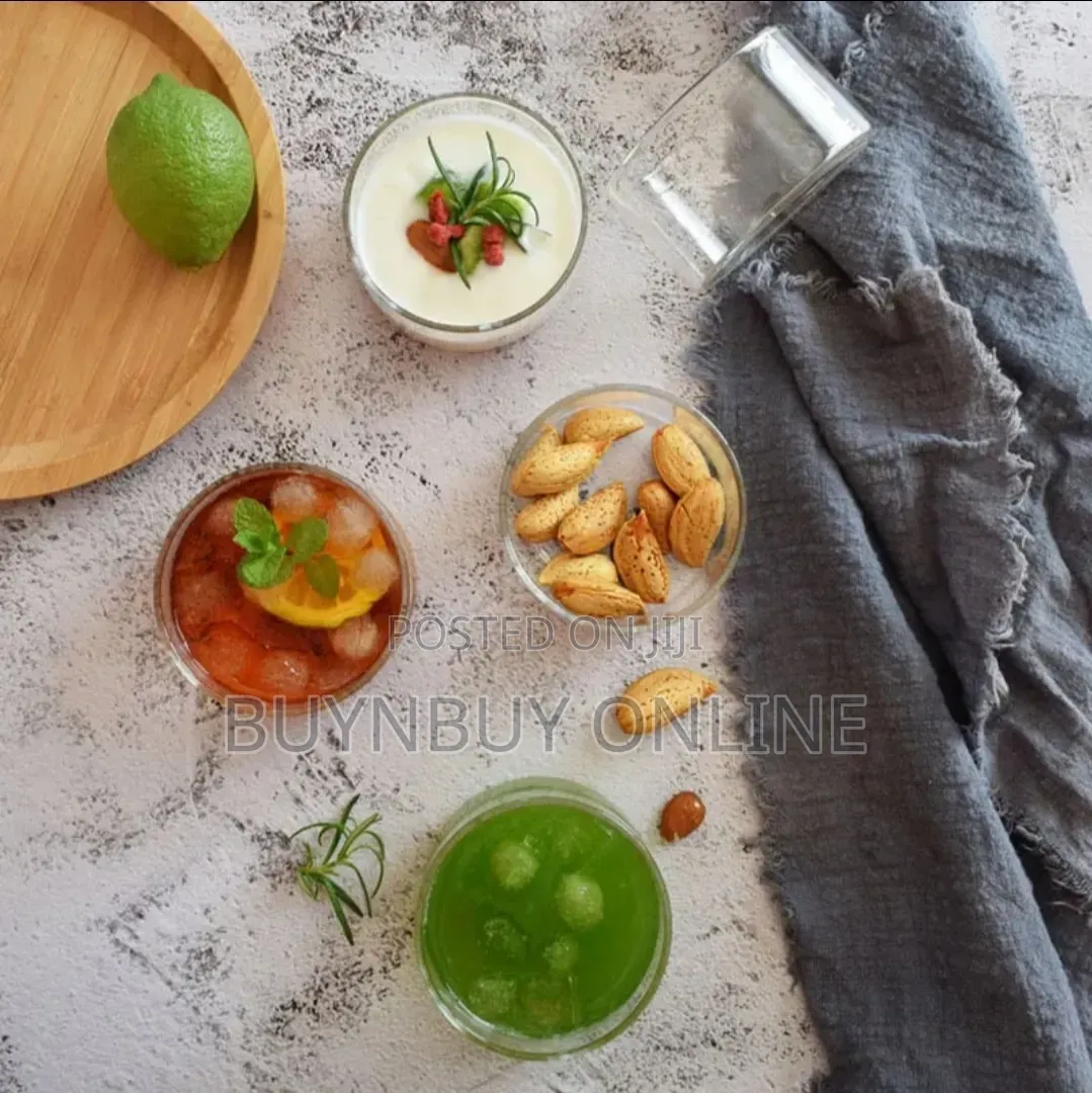 5 PCS Set of 190ml Dessert Ramekins Glass Bowls