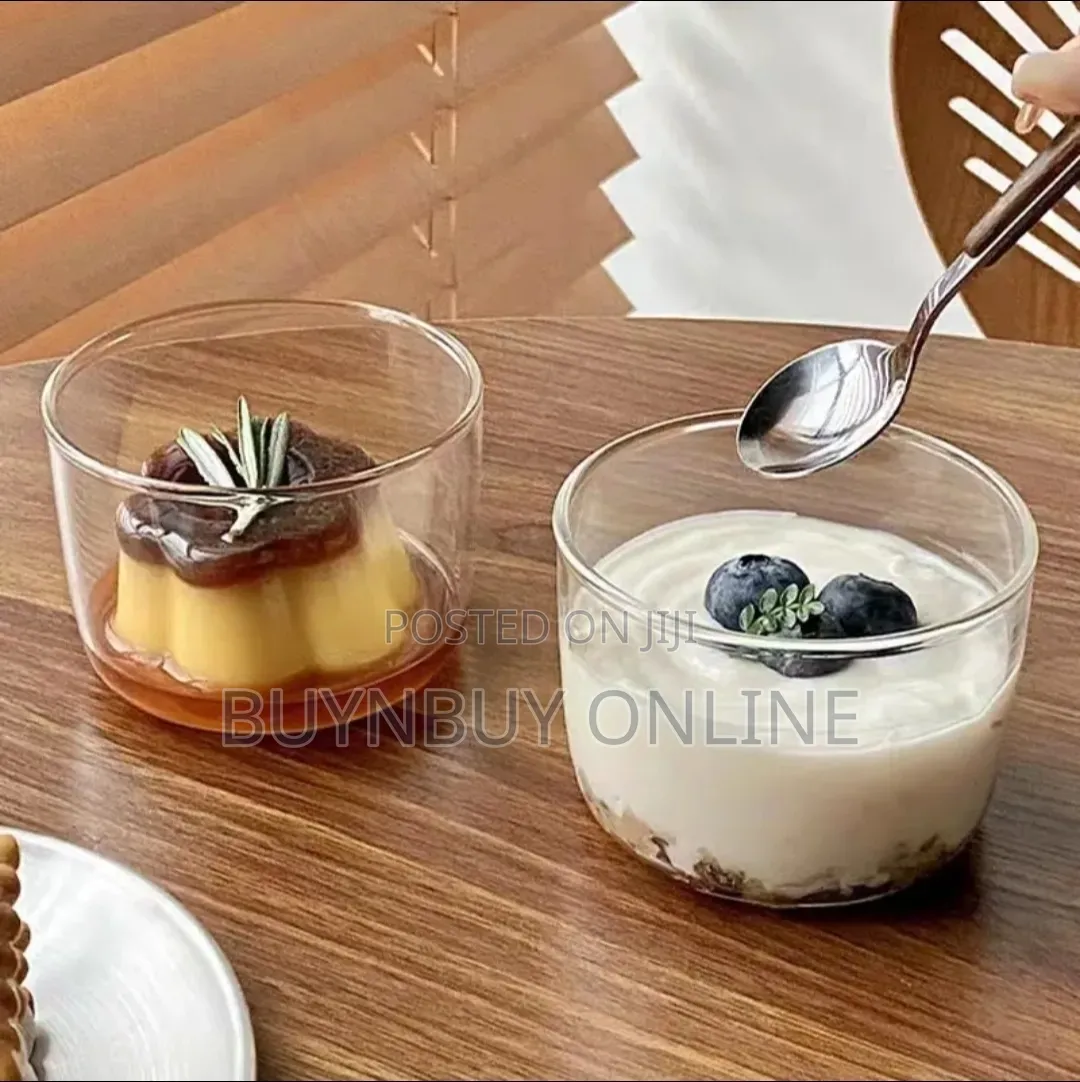 5 PCS Set of 190ml Dessert Ramekins Glass Bowls
