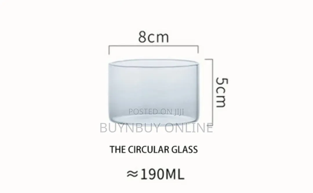 5 PCS Set of 190ml Dessert Ramekins Glass Bowls