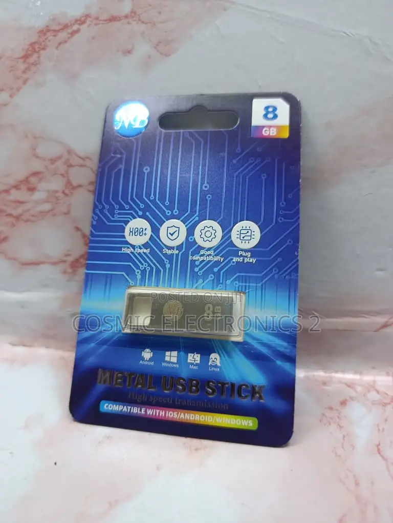 NB 8GB Metal USB Flash Drive Portable Memory Stick