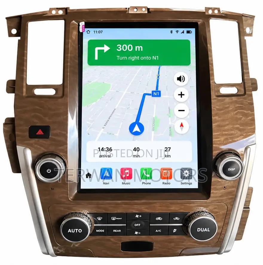 Tesla-Style Android Screen for Nissan Patrol / Infinity 2003 to 2017