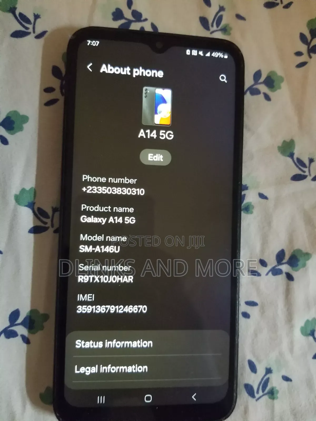 Samsung Galaxy A14 5G 64 GB Black