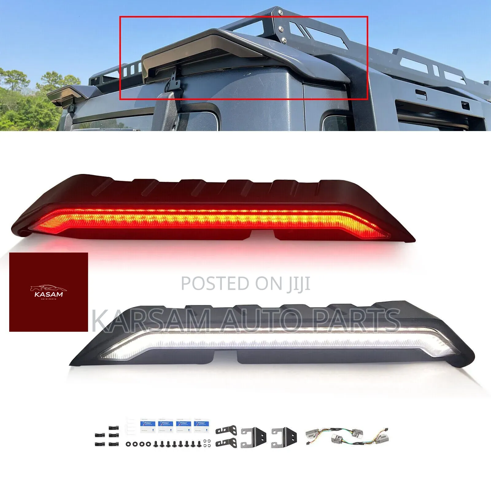 Rear Roof Spoiler Wrangler Led