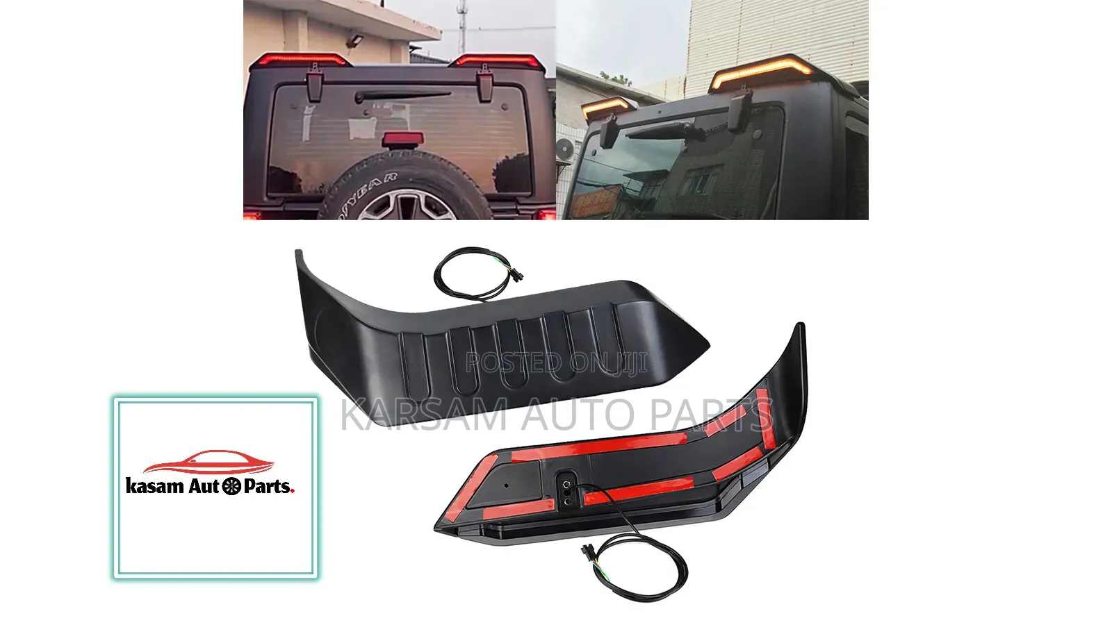 Rear Roof Spoiler Wrangler Led