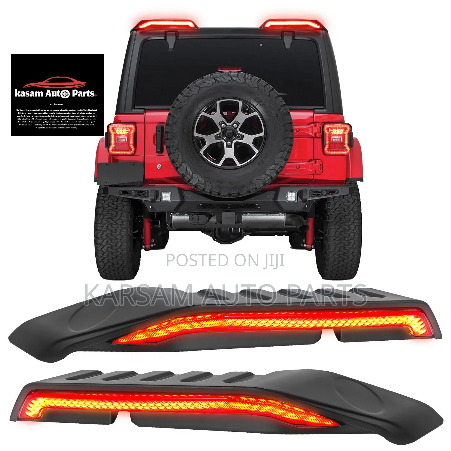 Rear Roof Spoiler Wrangler Led