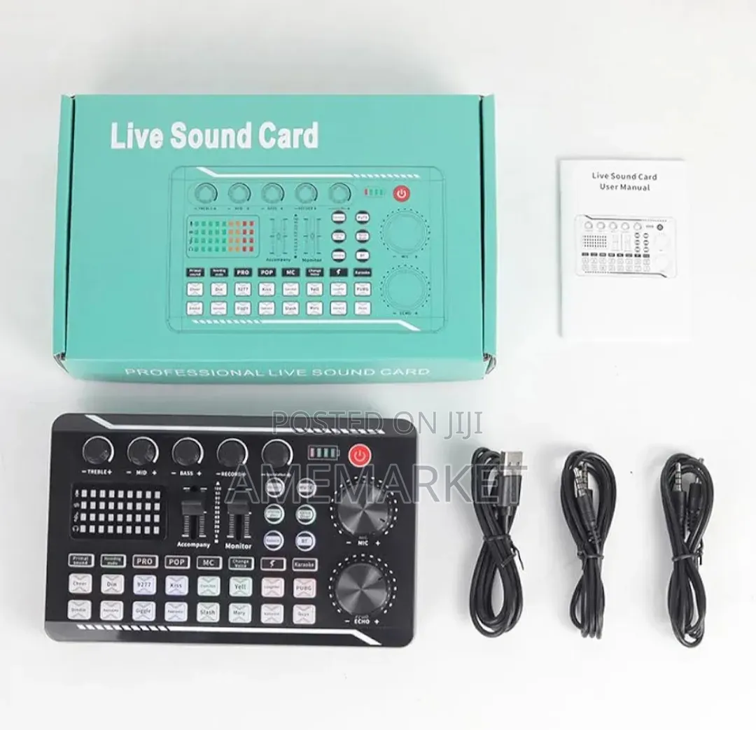 F998 Professional Live Sound Card Mixer – USB Interface With Bluetooth