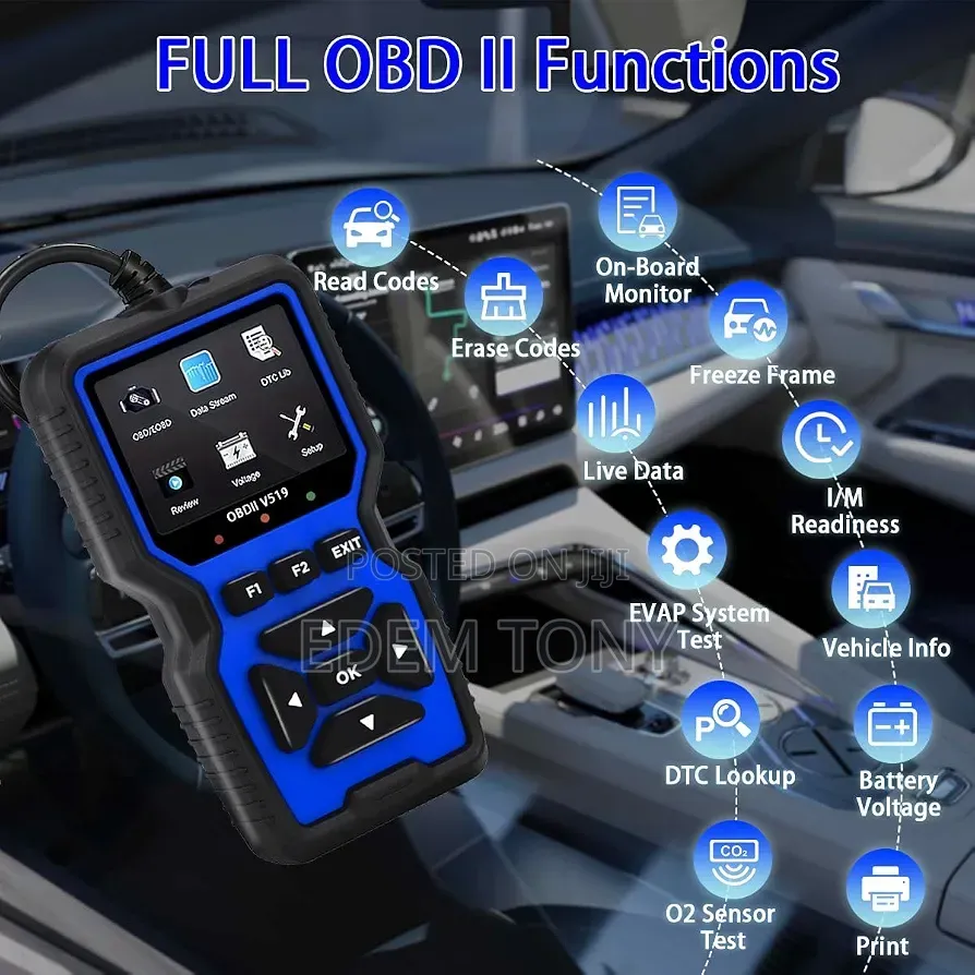 V519 OBD II Car Scanner, Diagnostic Error Finder,Fault Code Detection