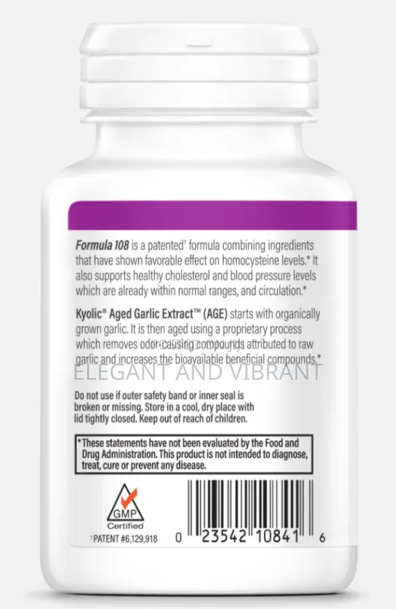 Total Heart Health Complex Formula 108 From Kyolic