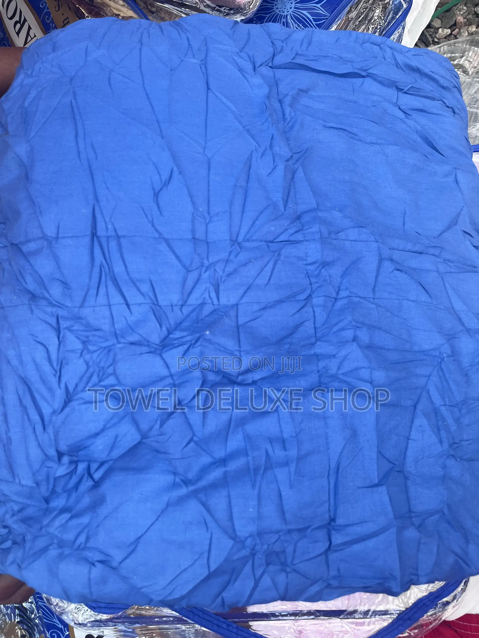 Reversible Comforter Royal Blue Ocean Blue Thick Fluffy Luxury
