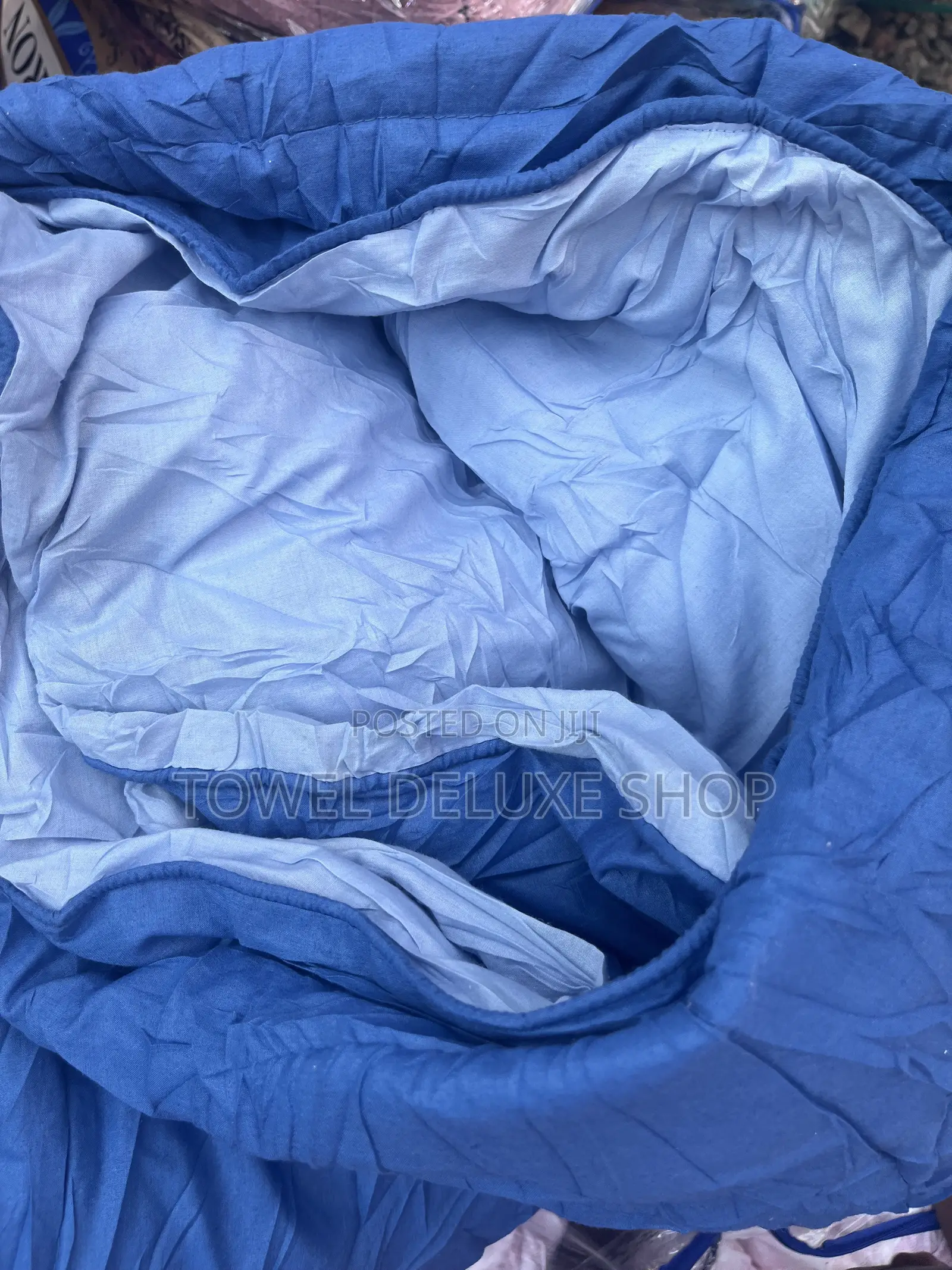 Reversible Comforter Royal Blue Ocean Blue Thick Fluffy Luxury