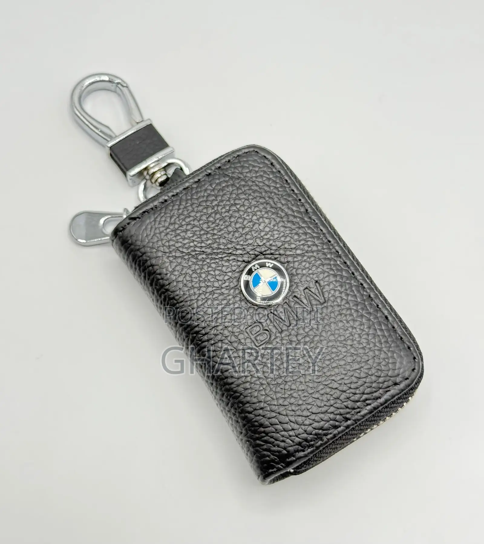 Premium Leather Key Fob Cover With Clip - All Favorite Car Package