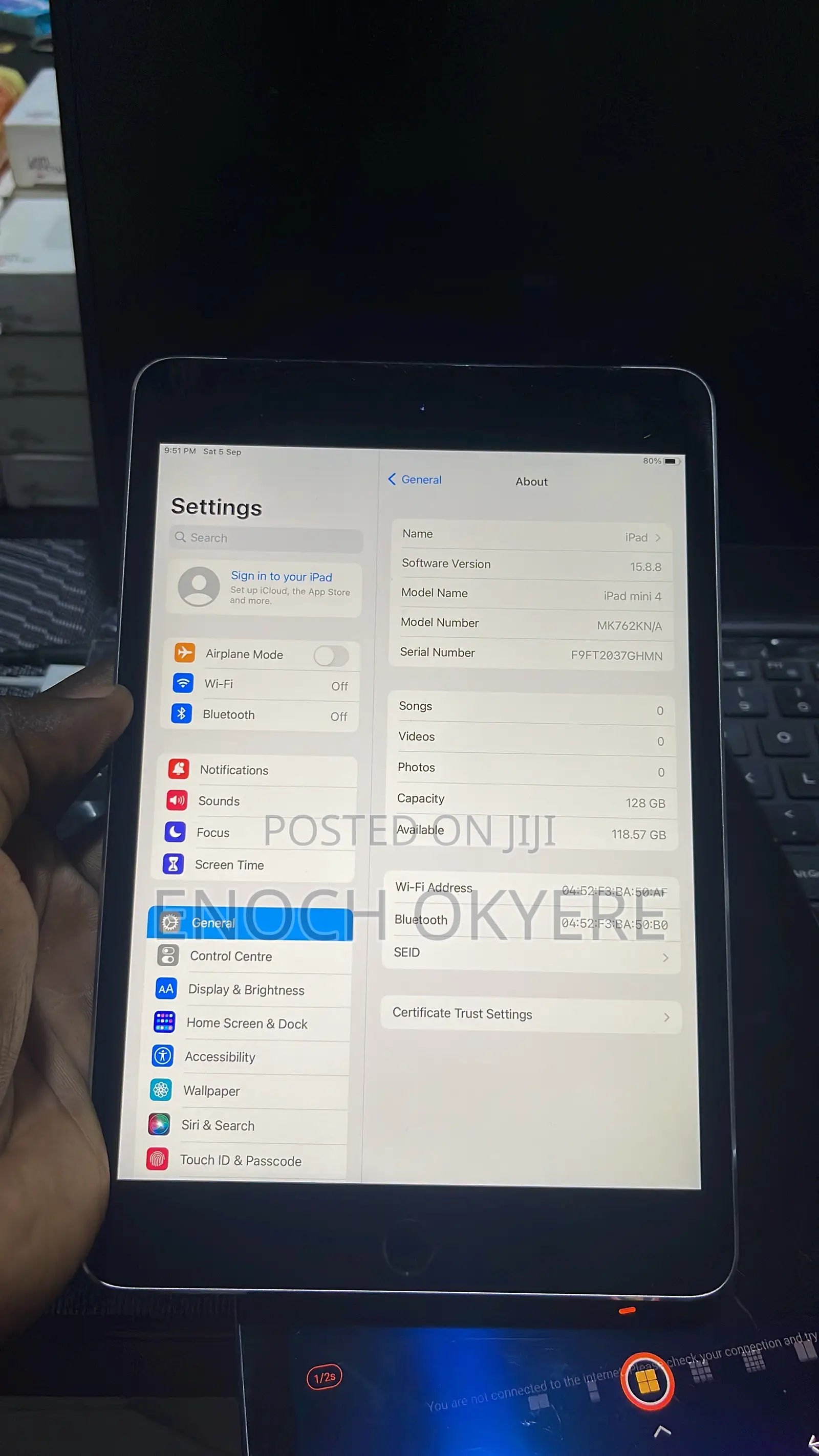 Apple iPad mini 4 128 GB Silver
