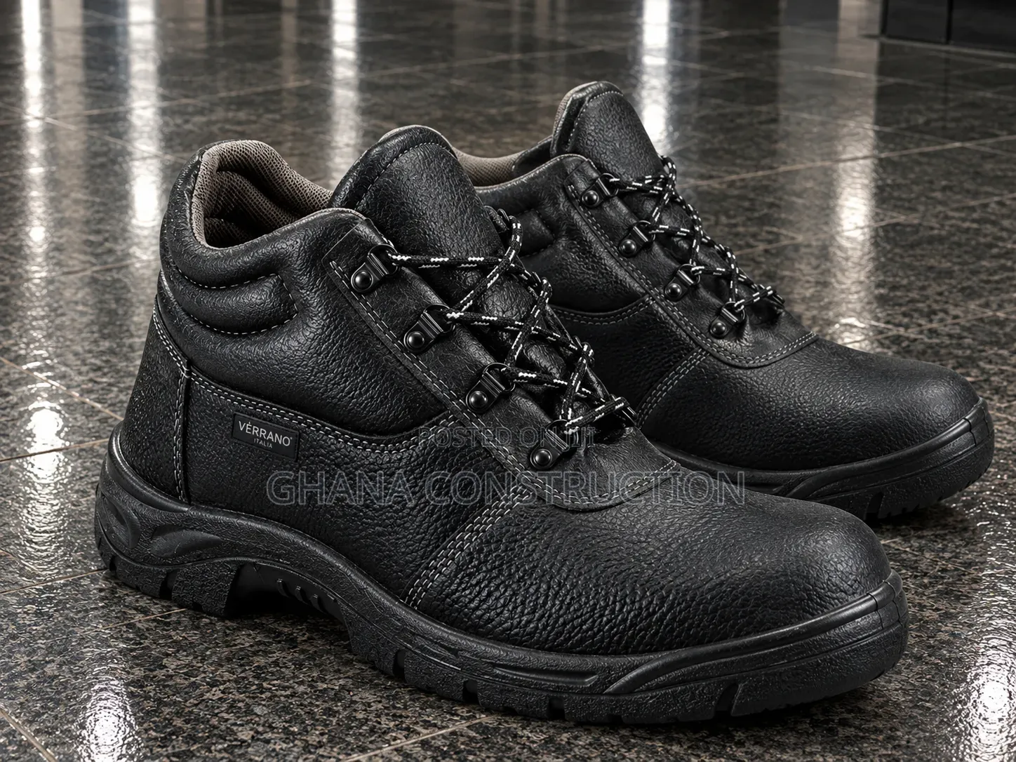 Industrial Steel Toe Safety Boot for Construction & Factory Use Boots