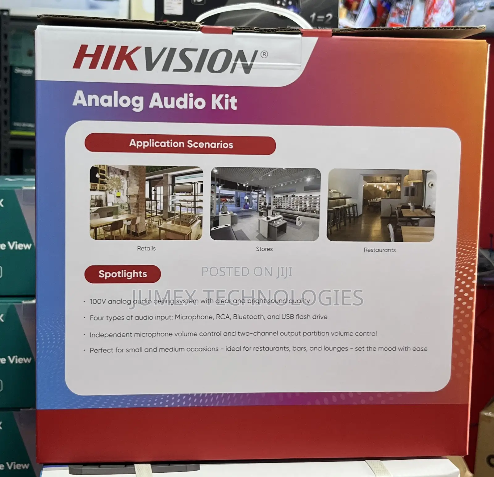Hikvision Analog Audio Kit 100v 60w 2-Zone Amplifier Ds-Qae0ka60206-4