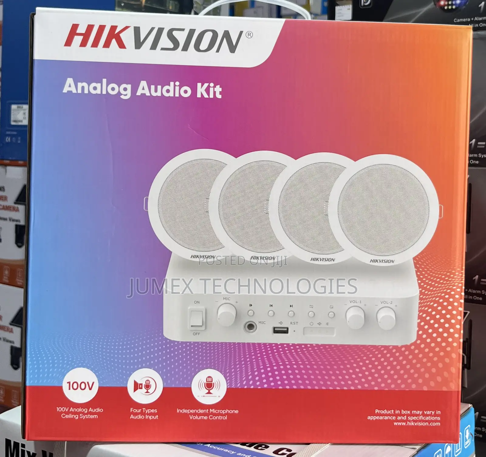Hikvision Analog Audio Kit 100v 60w 2-Zone Amplifier Ds-Qae0ka60206-4